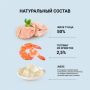 Консервированный корм для взрослых кошек филе тунца с топпингом из креветок в желе, 80 г
